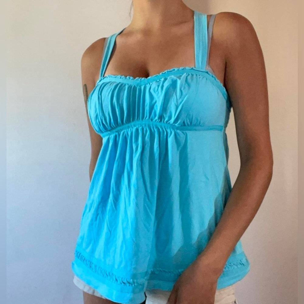 Abercrombie - Turquoise/Teal Blue Abercrombie Top